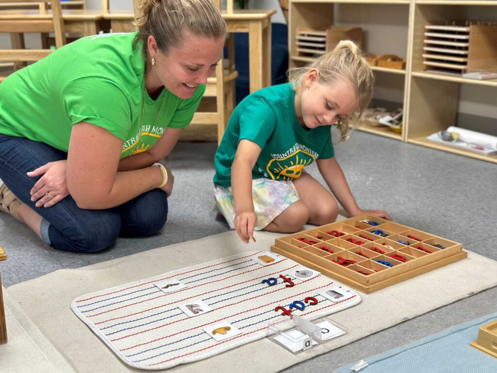 kids learning alphabet